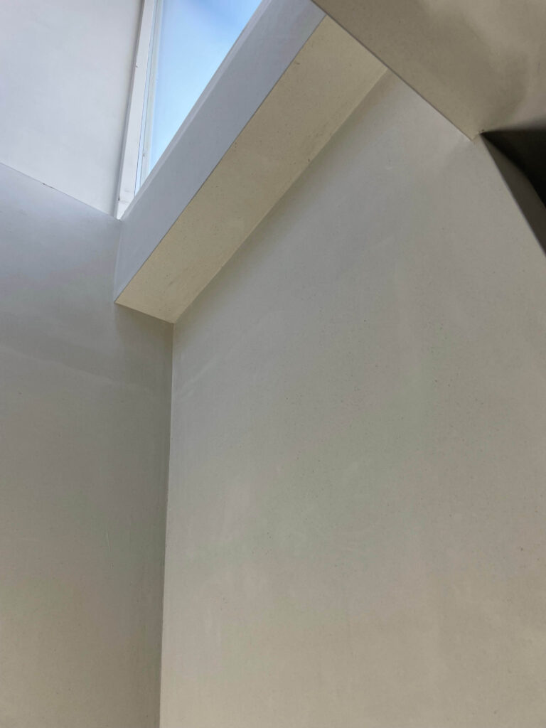 Eindresultaat van binnen stucen door onze stukadoor