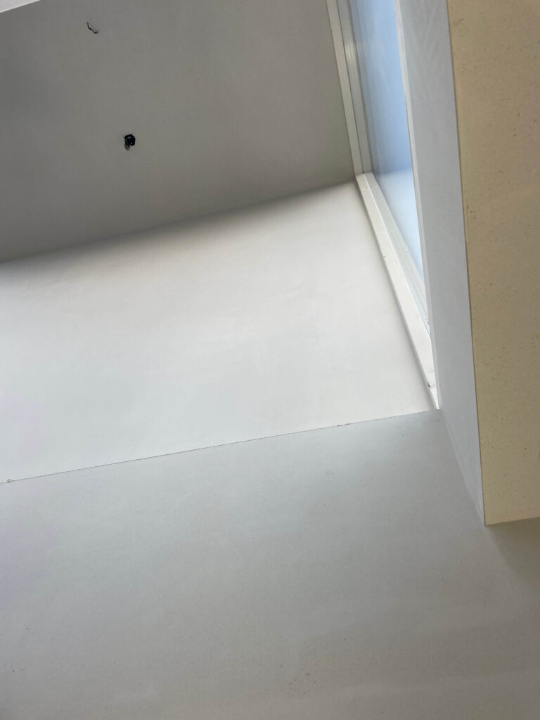 Eindresultaat van binnen stucen door onze stukadoor